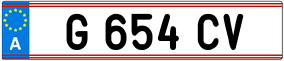Truck License Plate